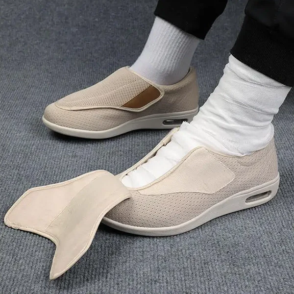 Comfortabele Brede Steunschoenen voor Gezwollen Voeten – Ademend & Ondersteunend
