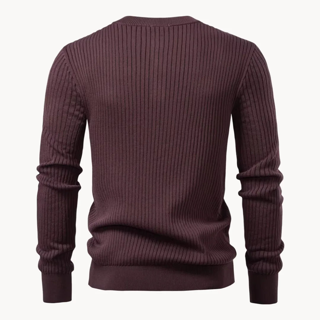 Getailleerde Heren Trui met Knoopsluiting - Comfortabel Dagelijks Wear