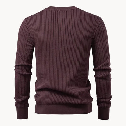 Getailleerde Heren Trui met Knoopsluiting - Comfortabel Dagelijks Wear