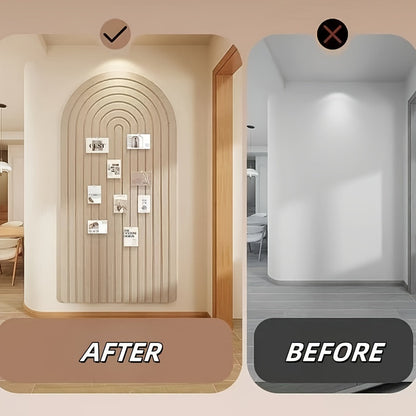 Gebogen Vilten Prikbord – Grote Zelfklevende Wanddecoratie van Polyester Vilt