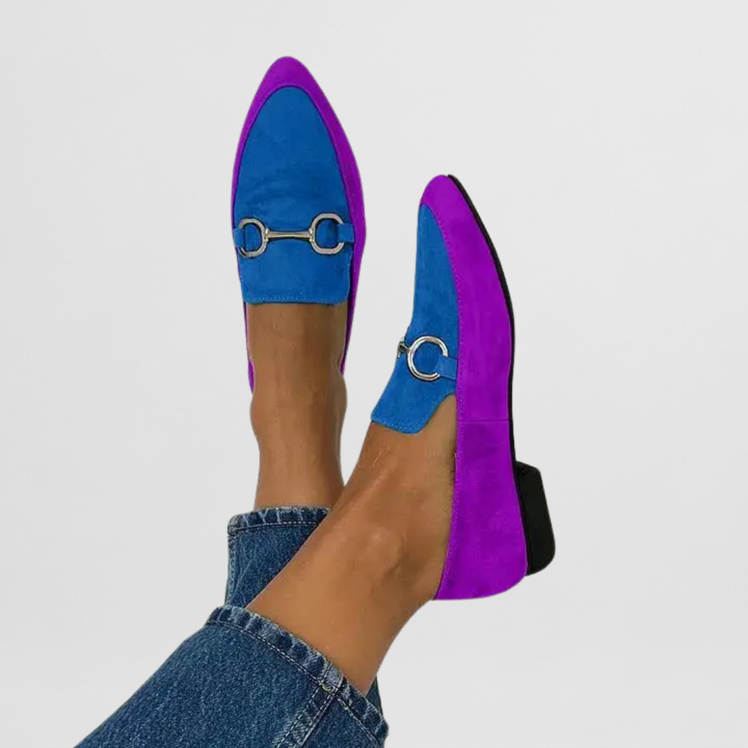 Elegante Instaploafers met Metalen Accent – Comfort en Stijl Gecombineerd