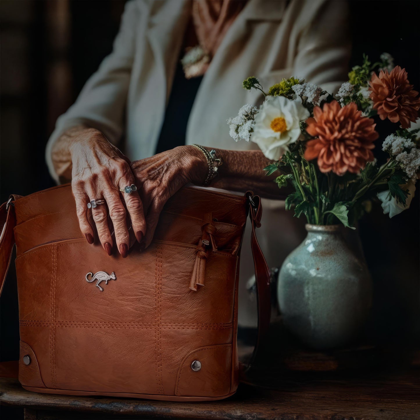 Dames Handtas PU Leer Compact en Stijlvol met Ruime Vakken