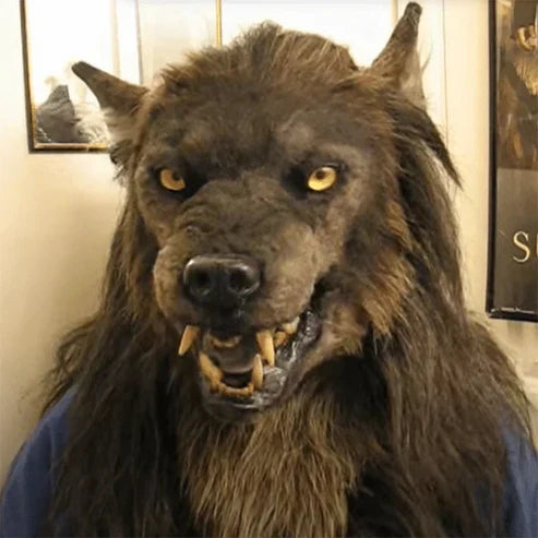 WolfMask Realistisch Weerwolfmasker – Halloween Kostuum voor Volwassenen van Siliconen en Kunstbont