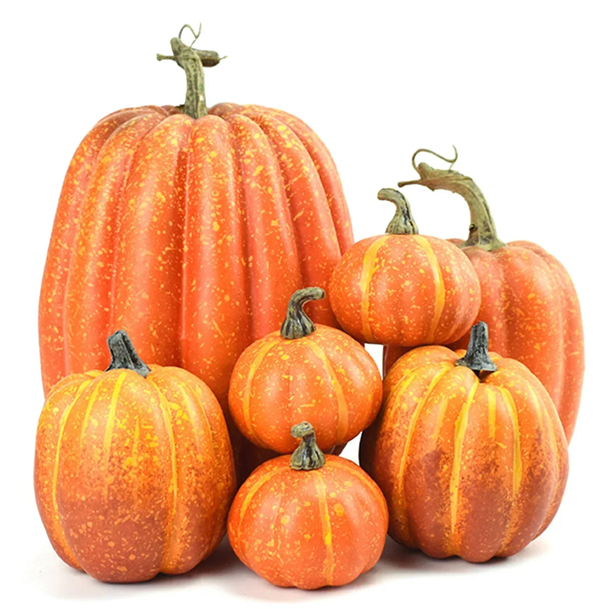 Kunstpompoenen Set - 7 Stuks Herfst- en Halloweendecoratie