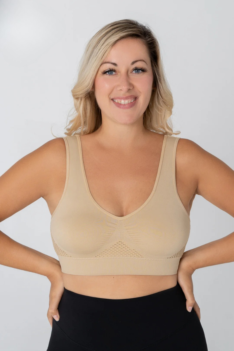 Dames Naadloze Comfort BH met Ademend Materiaal en Ondersteuning