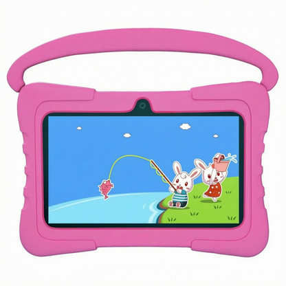 Kindvriendelijke 7-inch tablet met beschermhoes en ouderlijk toezicht