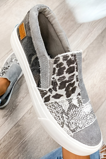 Slip-on Damesneakers met Streetlook en Elastische Inzet – De Ruwe Instapper
