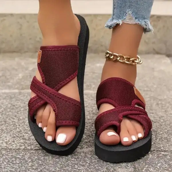 Comfort Mesh Dames Teensandalen met Voetboogsteun