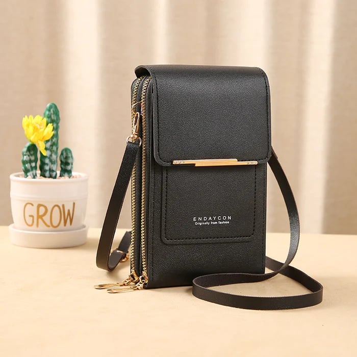 Compacte Crossbody Schoudertas met Antidiefstal – Waterdicht Telefoonvak – PU Leer – Meerdere Kleuren