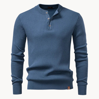 Getailleerde Heren Trui met Knoopsluiting - Comfortabel Dagelijks Wear
