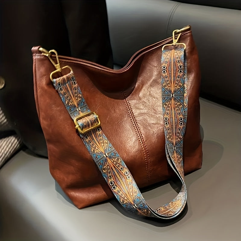 CityPure PU Messengerbag – Witte Stedelijke Schoudertas met Ritssluiting