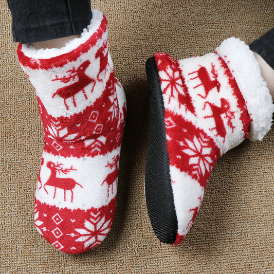 Warme Kerst Huissloffen van Koraal Fleece