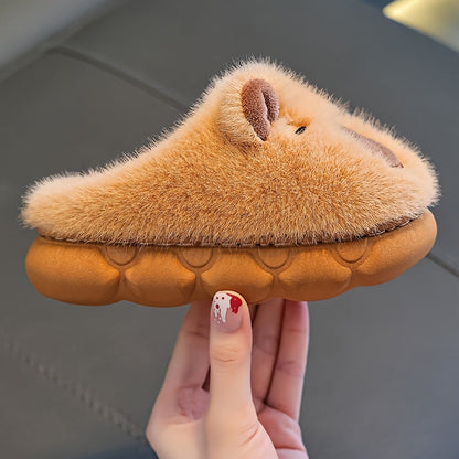 KnuffelPoot Kinderslippers met Fleece en Antislip Zool