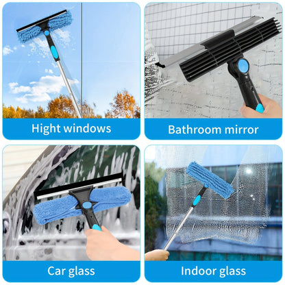 GlasheldereRaamreiniger – Professioneel 2-in-1 Telescopisch Ramen- en Glasreinigingssysteem