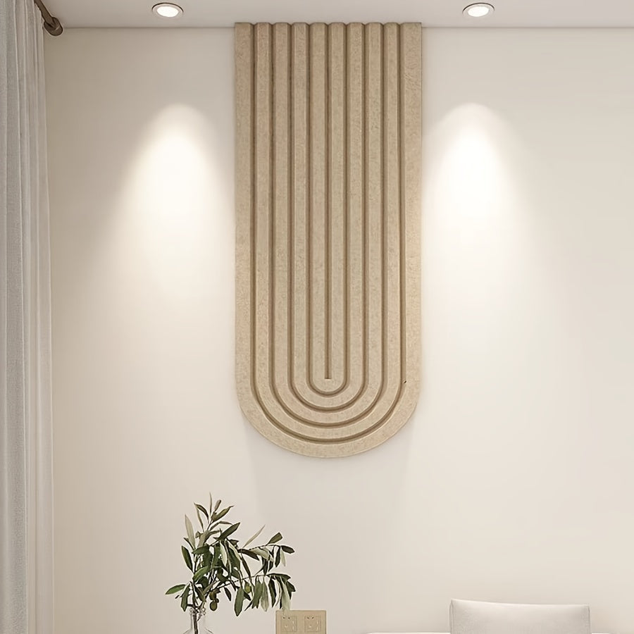 Gebogen Vilten Prikbord – Grote Zelfklevende Wanddecoratie van Polyester Vilt