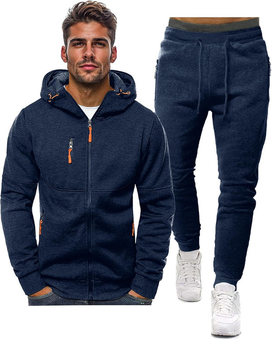 FlexVorm Trainingspak Heren – Comfortabele Pullover & Broek Set voor Sport en Vrije Tijd