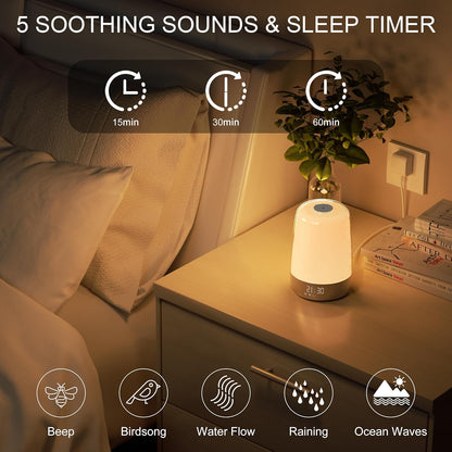 LichtStart Wake-Up Lamp – Zonsopgangsimulatie en Dimbaar Nachtlicht