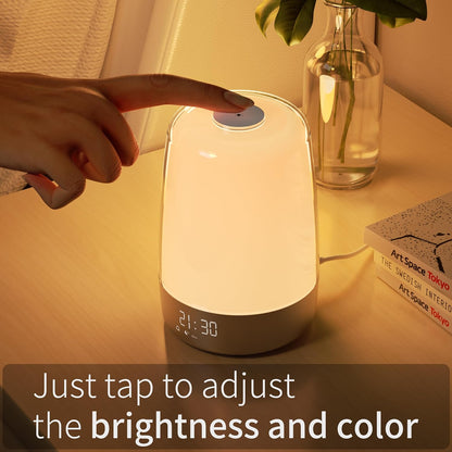 LichtStart Wake-Up Lamp – Zonsopgangsimulatie en Dimbaar Nachtlicht