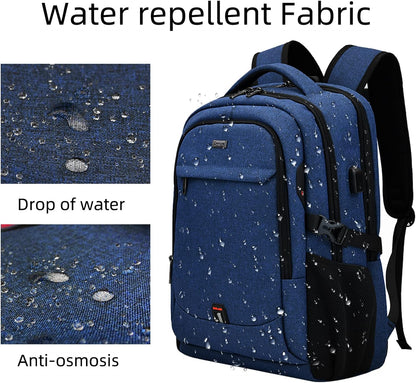 Waterdichte Laptop Rugzak met USB-poort en Georganiseerde Opslag