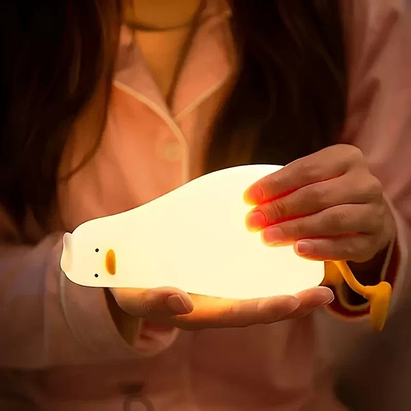 Zacht Siliconen Eendenlamp met Dimbaar LED-licht voor de Kinderkamer