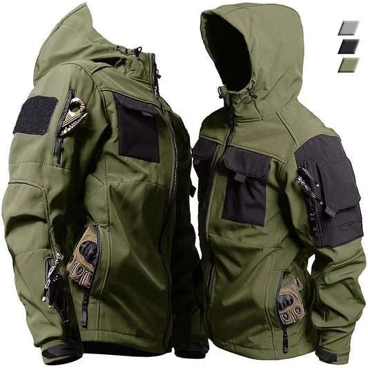 StormGuard Tactische Heren Winterjas – Waterdicht, Winddicht en Modern Ontwerp