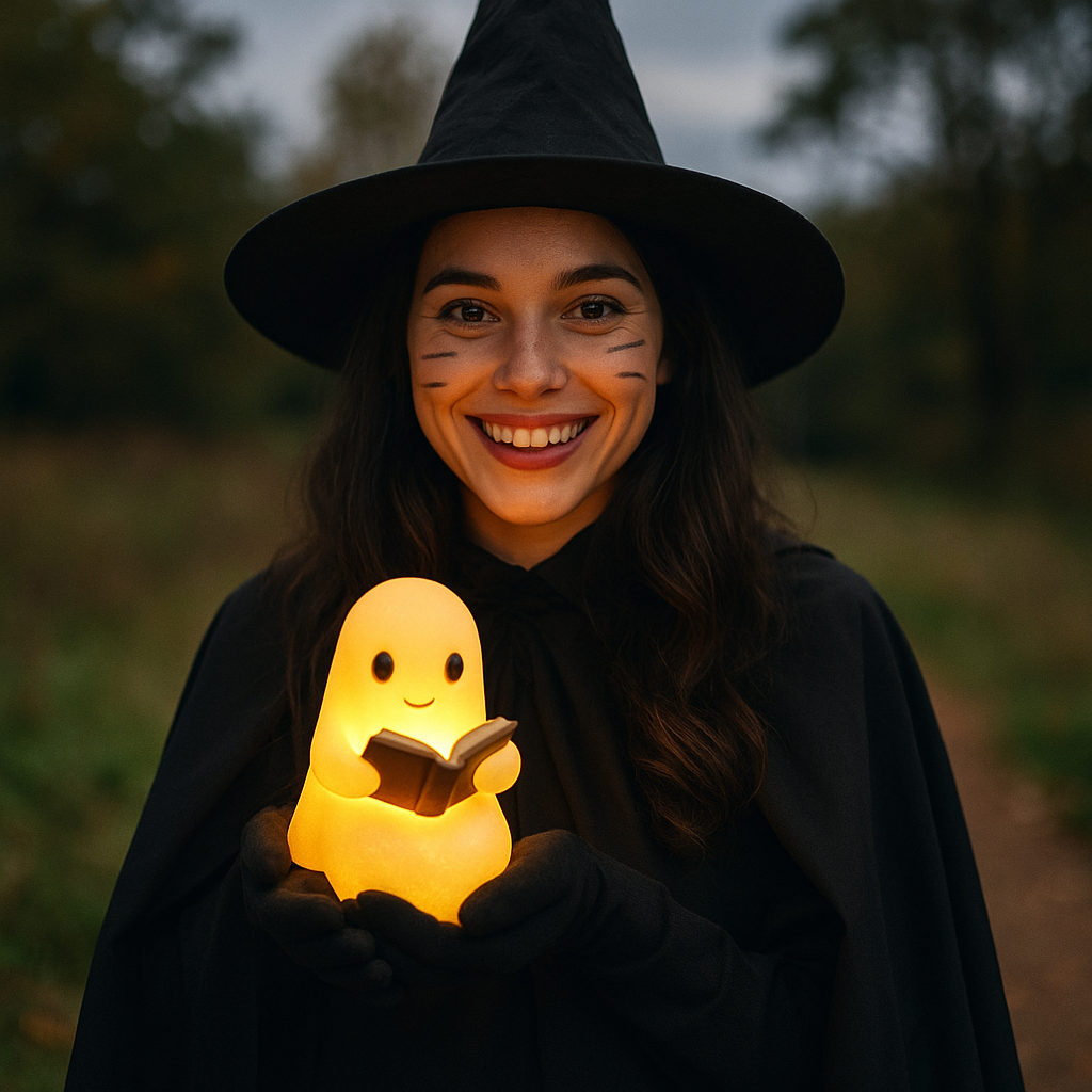 NachtGeest Lamp – Handgemaakte Decoratieve Nachtlamp met Warm Licht