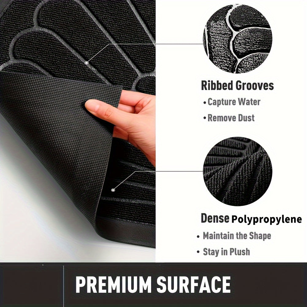 Halfronde Vuilvanger Deurmat – Antislip Mat voor Binnen en Buiten