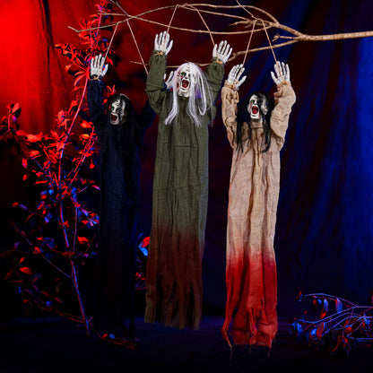 Halloween Hangdecoratie – Griezelige Spookgeest met Bloedvlekken
