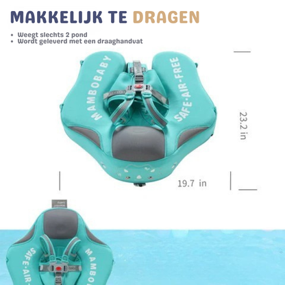 AquaNest Baby Zwemband met UV-Luifel en Veiligheidsharnas