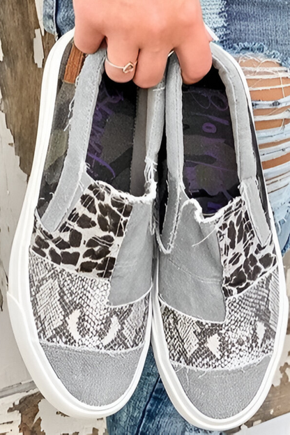 Slip-on Damesneakers met Streetlook en Elastische Inzet – De Ruwe Instapper