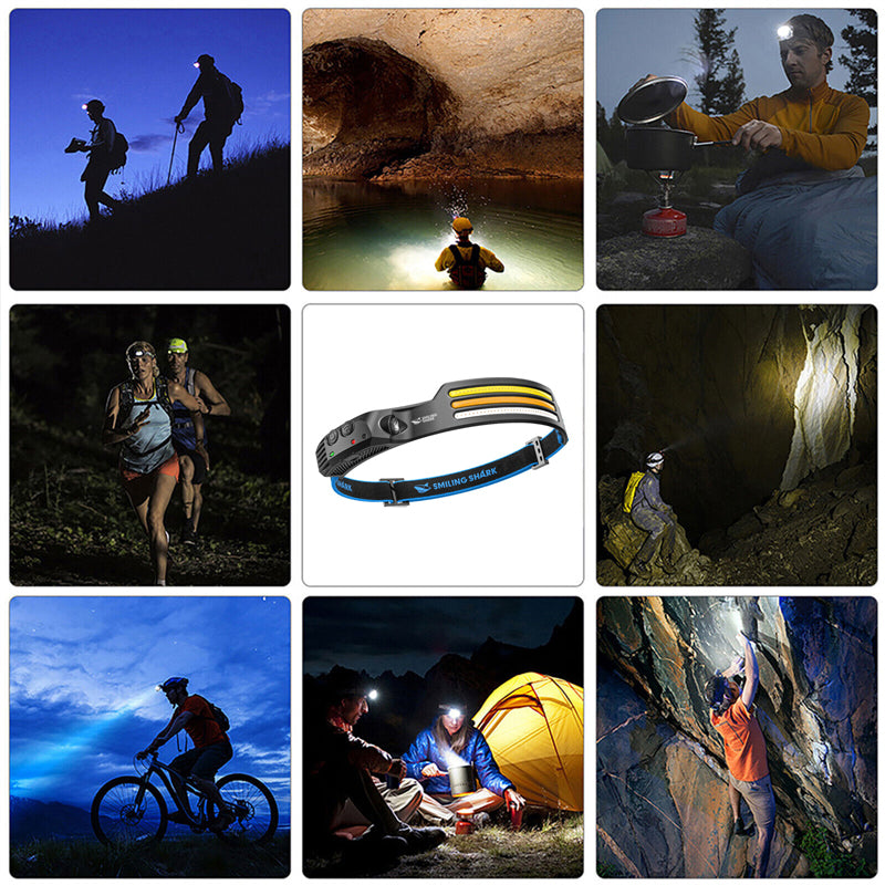 LumiBand Oplaadbare LED Hoofdlamp Met Sensor