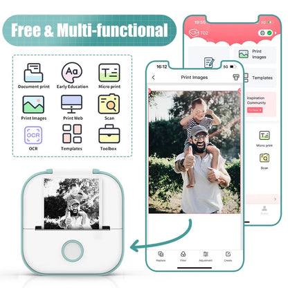 PocketPrint Mini – Draagbare Thermische Fotoprinter Zonder Inkt