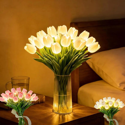 Tulpenvormige LED-sfeerverlichting voor warme gezelligheid