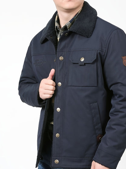 NordHaven Winter Jacket for Men – Warm Water-Repellent Coat with Lining