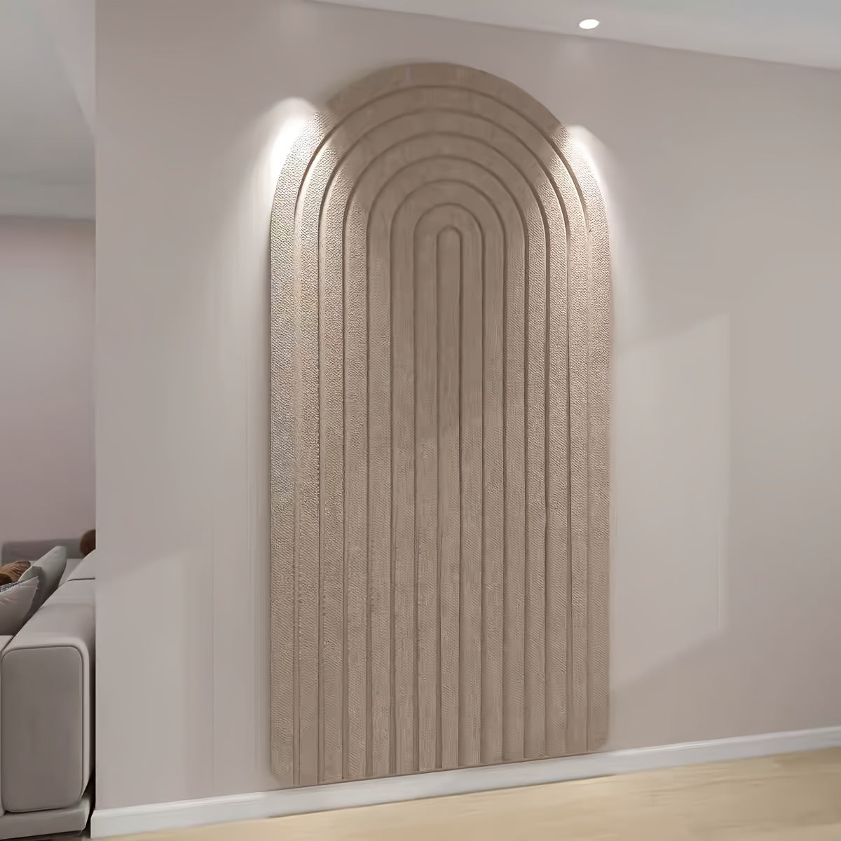 Gebogen Vilten Prikbord – Grote Zelfklevende Wanddecoratie van Polyester Vilt