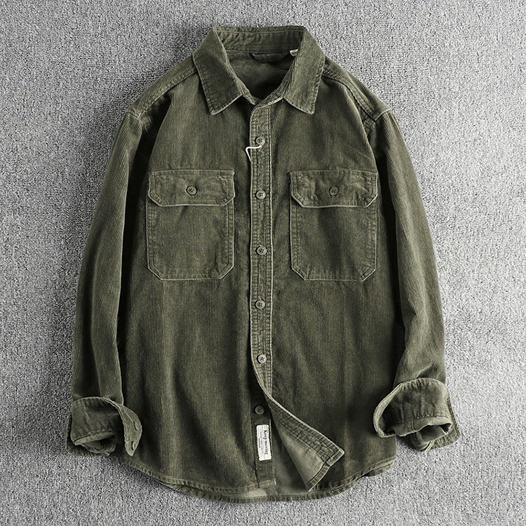 RetroRib Corduroy Shirt van katoen met losse pasvorm