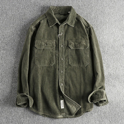 RetroRib Corduroy Shirt van katoen met losse pasvorm