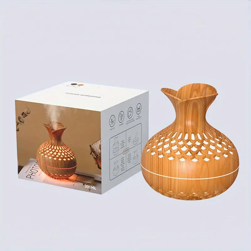 Bloem Aroma Vernevelaar - Moderne Diffuser met Nachtlampje