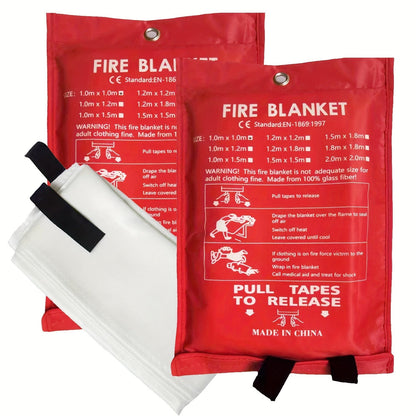 Brandveilig Glasvezel Branddeken – Compact Veiligheidsdeken voor Huis, Keuken en Auto