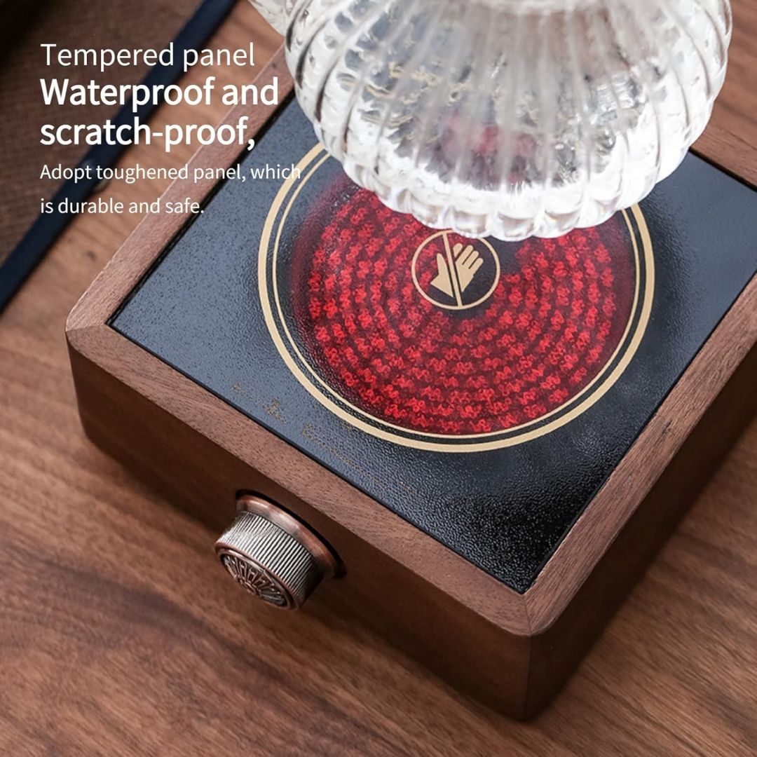 Walnoot Infrarood Drankenverwarmer met Instelbare Temperatuur