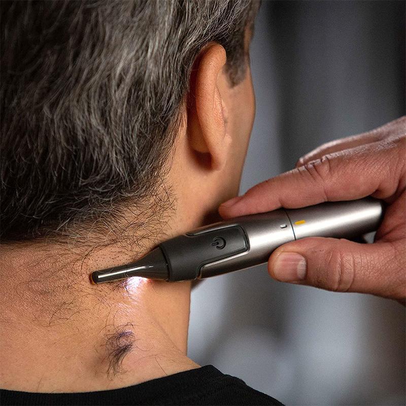 Precisie Haartrimmer met LED-Verlichting | Titanium RVS Mesjes | Ergonomisch Design