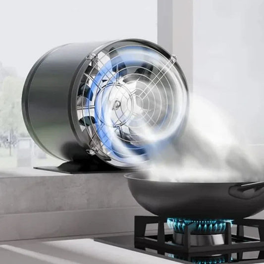 LuchtFlow MiniVent – Stille Wandventilator voor Thuis of Kantoor