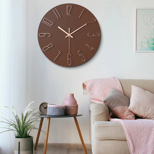 Noble Wandklok – Moderne & Stille Klok voor Woonkamer