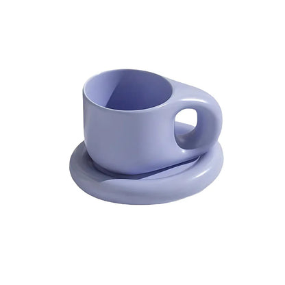 Marshmallow Keramische Mokset met Bord - 400ml