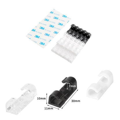 Finisher Zelfklevende Kabelklemmen – 20 Stuks Kabel Organizer Set