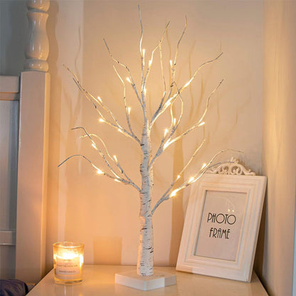 Sfeervolle Lichtboom met Rode Vogels – Flexibele LED Decoratieboom
