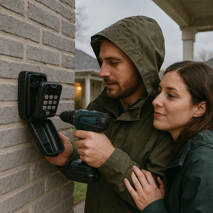 KeyGuard Buitenkluis – Weerbestendige Wandgemonteerde Sleutelkast