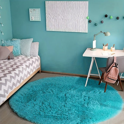 Rond Pluche Vloerkleed - Zacht en Antislip