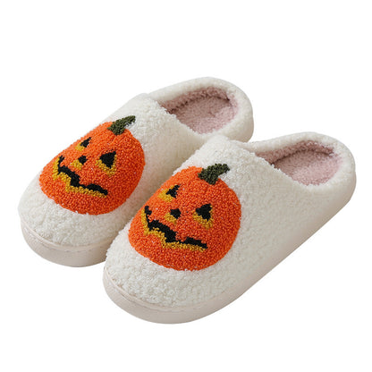Halloween Pantoffels – Warme Sloffen met Pompoen Design