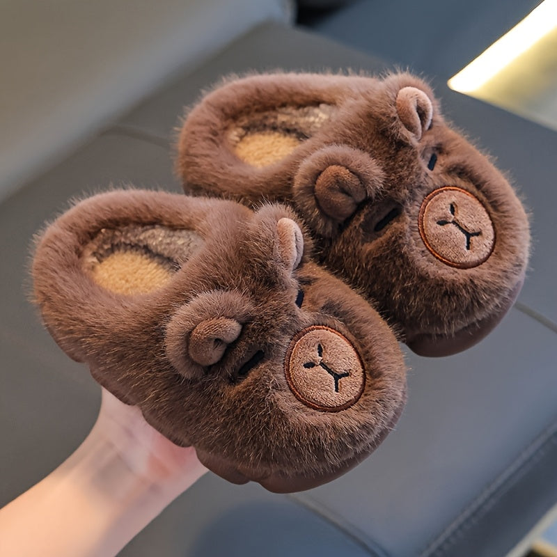 KnuffelPoot Kinderslippers met Fleece en Antislip Zool